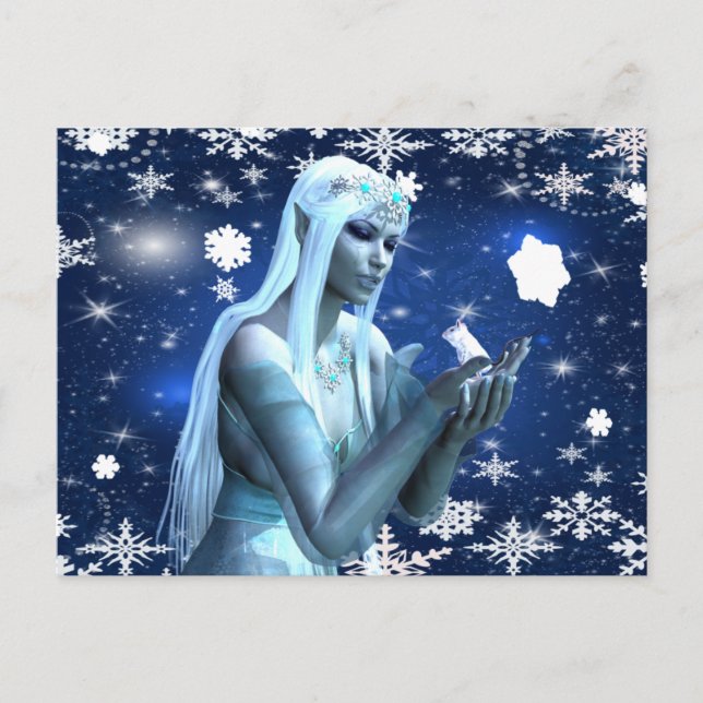 BeSnyval Snö Queen Vykort (Framsida)
