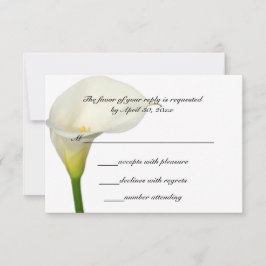 BeSnyval White Calla Lily Bröllop OSA Kort
