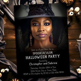 BeSnyval Witch Halloween fest Inbjudningar
