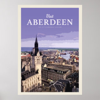 Besök Aberdeen Poster