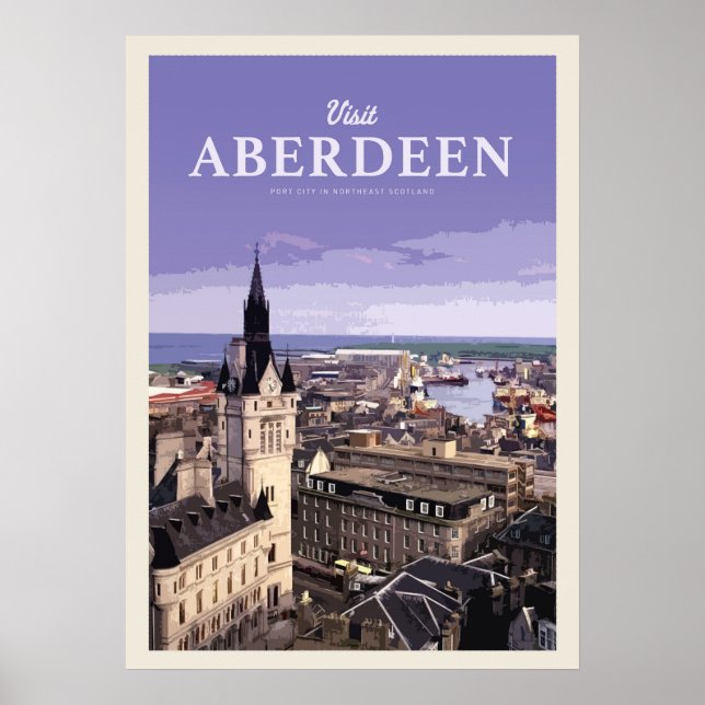 Besök Aberdeen Poster (Framsidan)