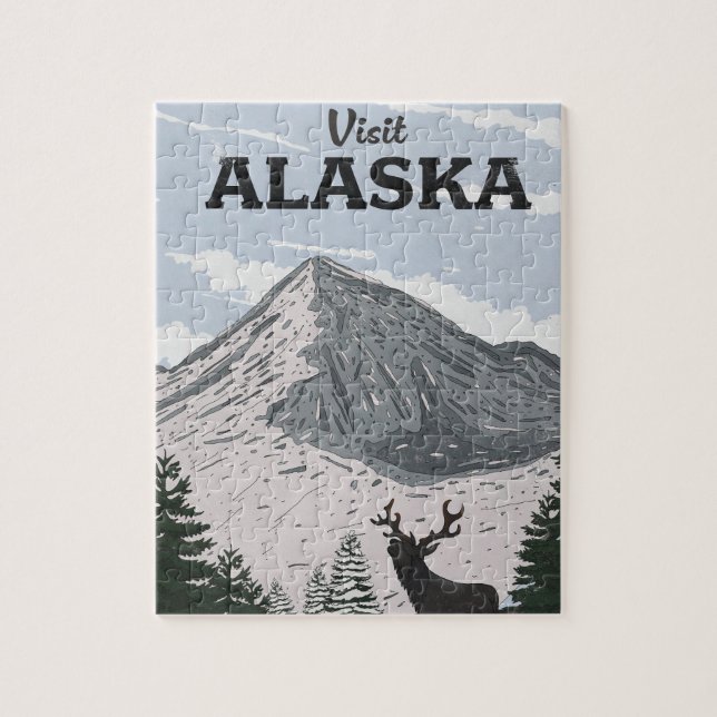 Besök Alaska Pussel (Vertikal)