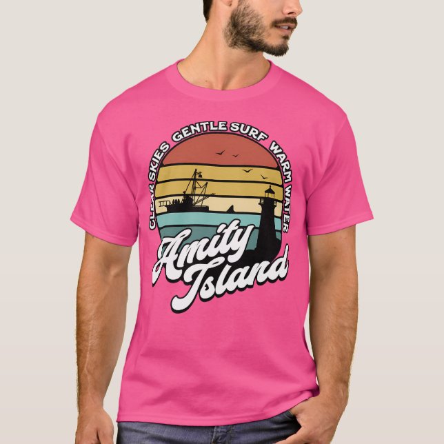 Besök Amity Island T Shirt (Framsida)