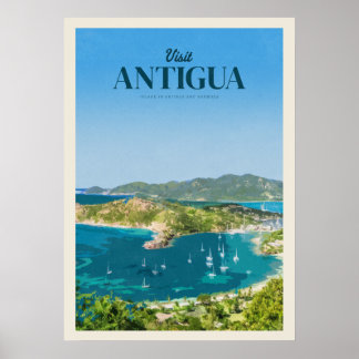 Besök Antigua Poster