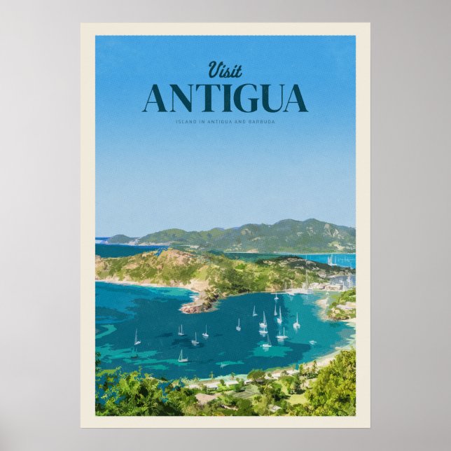 Besök Antigua Poster (Framsidan)