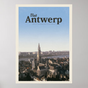 Besök Antwerpen Poster