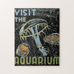 Besök Aquarium - WPA Poster geléer, maneter Pussel