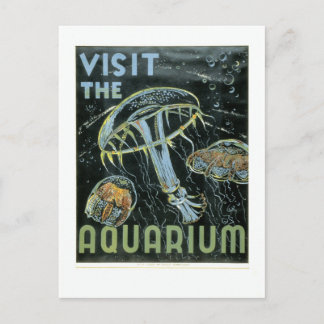 Besök Aquarium - WPA-Poster - Vykort