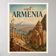 Besök Armenien Resa Vintage