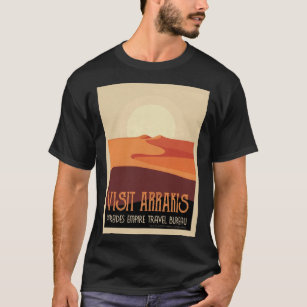 Besök Arrakis - Vintage Dune Sci-Fi Travel Poster T Shirt