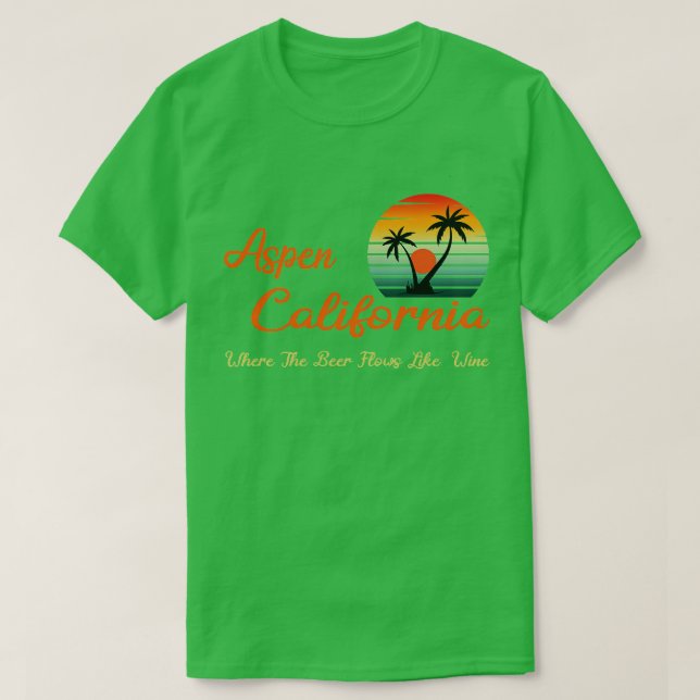 Besök Aspen Kalifornien Dumb och Dumber TShirt T Shirt (Design framsida)
