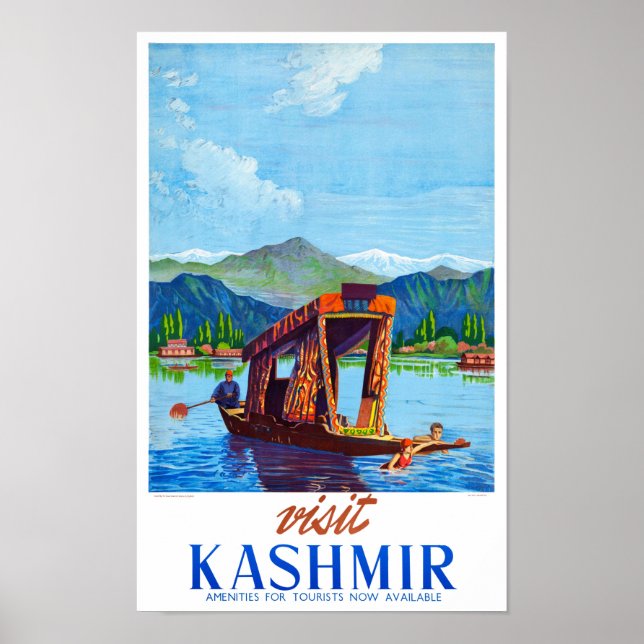 Besök återställd Kashmir Vintage affisch (Framsidan)