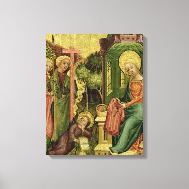 Besök av ängeln från right wing canvastryck (Framsida)