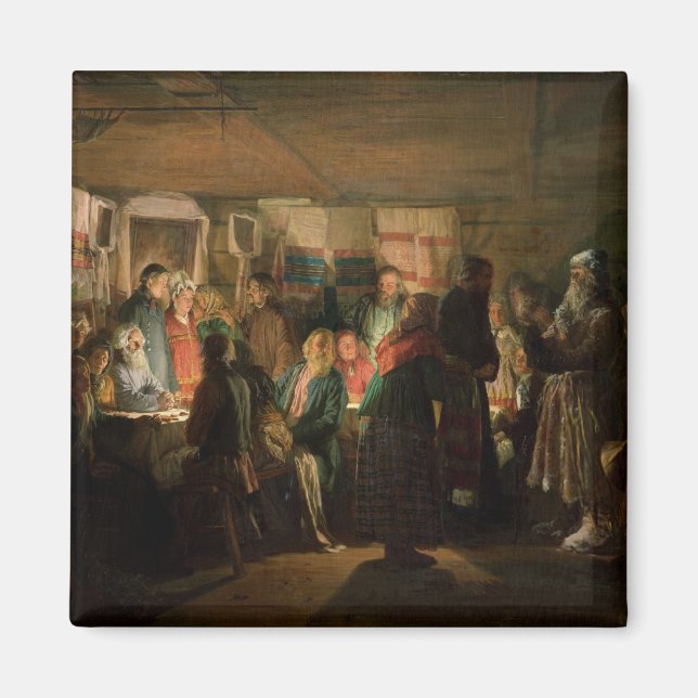 Besök av en Sorcerer vid en bonde Bröllop Magnet (Framsidan)
