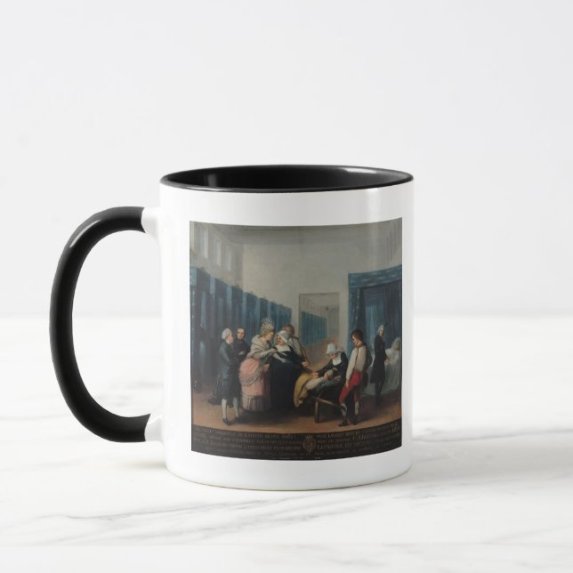 Besök av Monsieur och madamen Necker Mugg (Vänster)