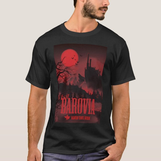 Besök Barovia - Röd T Shirt (Framsida)