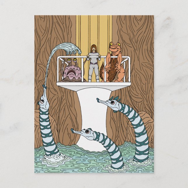 Besök Bassäng i Piptrixons Vykort (Framsida)