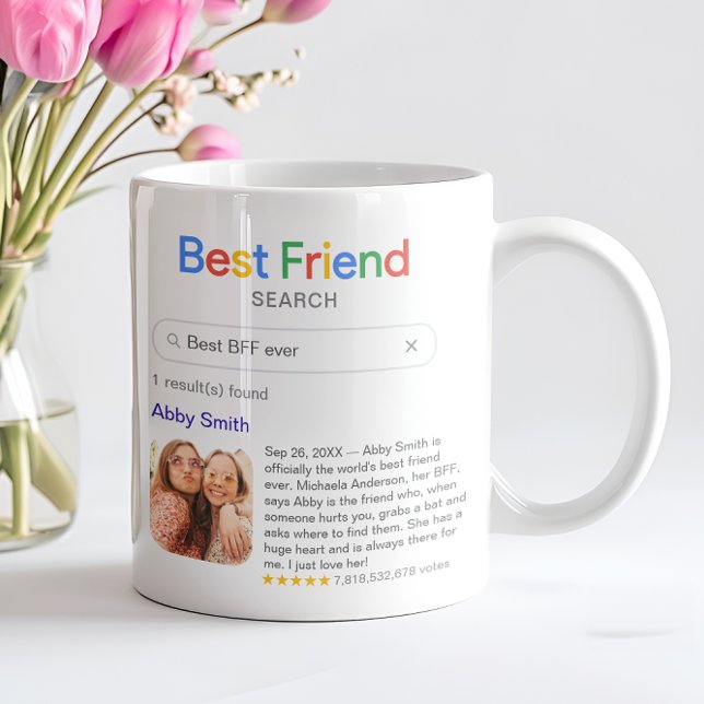 Besök bästa vän någonsin sökresultat med foto kaffemugg (Skapare uppladdad)