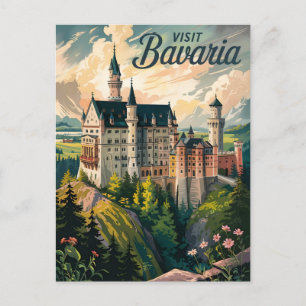 Besök Bayern, Tyskland Vykort