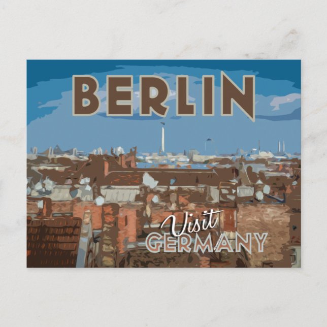 Besök... Berlinvykort Vykort (Framsida)