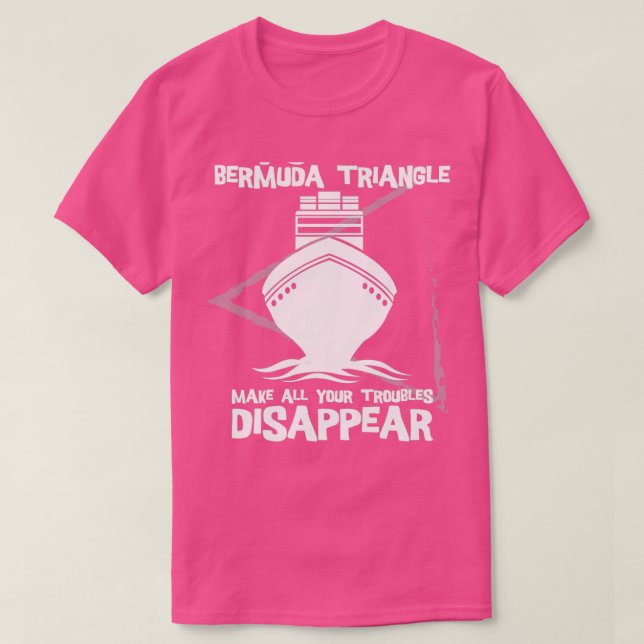 Besök Bermuda Triangle Survivor Funny Carribböna V T Shirt (Design framsida)