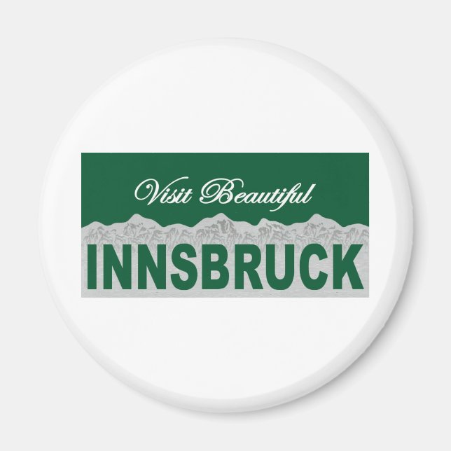 Besök Bevalt Innsbruck Magnet (Framsidan)