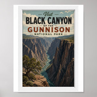 Besök Black Canyon of the Gunnison National Park Poster