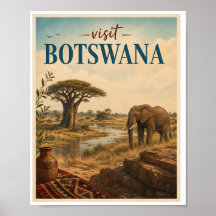 Besök Botswana Resa Vintage