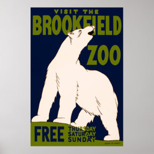 Besök Brookfield Zoo Poster