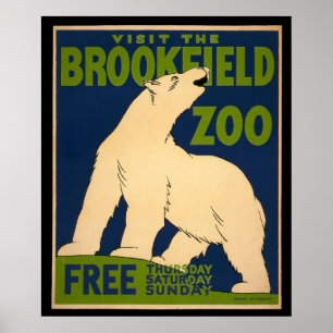 Besök Brookfield Zoo Poster