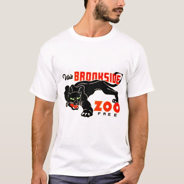 Besök Brookside Zoo Free Tee Shirt (Framsida)