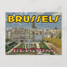 Besök Bryssel, Belgien Vykort