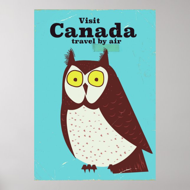 Besök Canada Ugglan-affischen Poster (Framsidan)