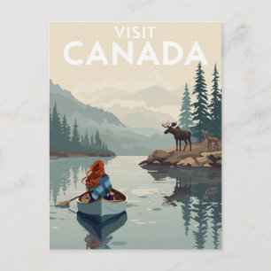 Besök Canada Vildmark Vykort