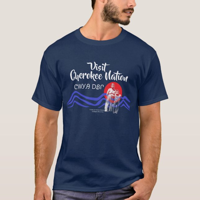 Besök Cherokee Nation överdimensionerad T-shirt (Framsida)