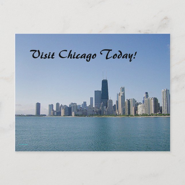 Besök Chicago Today Vykort (Framsida)