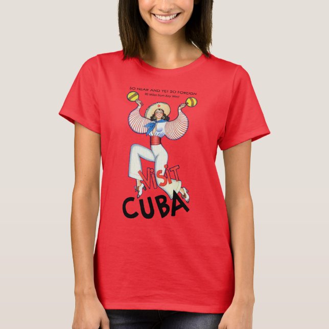 Besök Cuba Girl Tröja (Framsida)