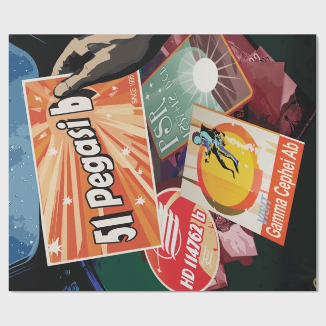 Besök den första exoplaneten som hittades utanför  presentpapper (Platt)