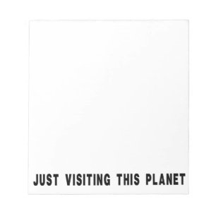 Besök den här planeten anteckningsblock