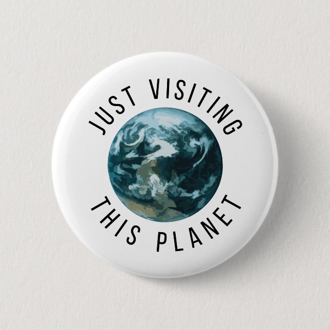 Besök den här planeten knapp (Framsida)