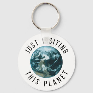 Besök den här planeten nyckelring