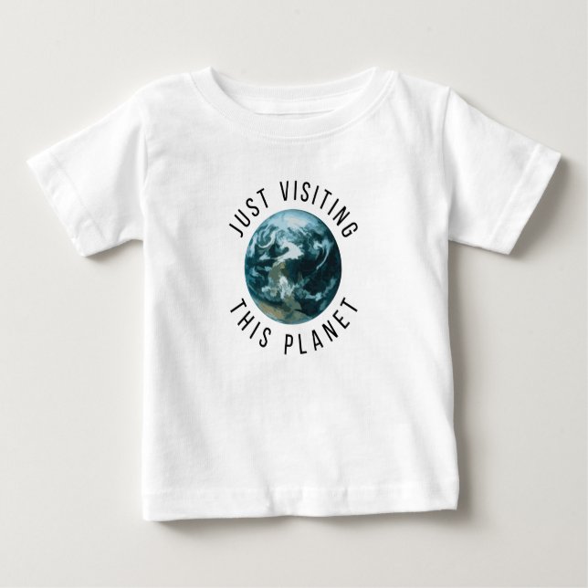 Besök den här planeten t shirt (Framsida)