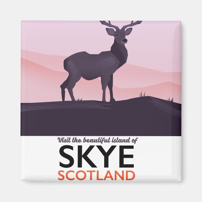 Besök den vackra ön Skye Magnet (Framsidan)