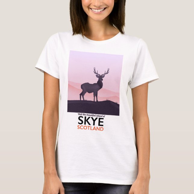 Besök den vackra ön Skye T-shirt (Framsida)
