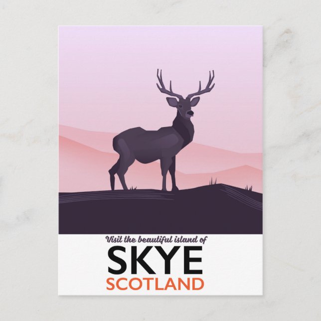 Besök den vackra ön Skye Vykort (Framsida)