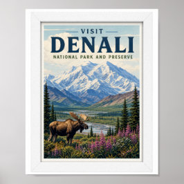 Besök Denali National Park and Preserve Resa  Poster
