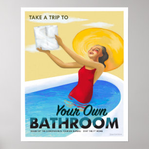 Besök ditt eget bäcken poster
