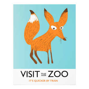 Besök Djurparken - Fox Edition Fototryck