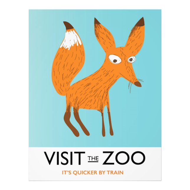Besök Djurparken - Fox Edition Fototryck (Framsidan)