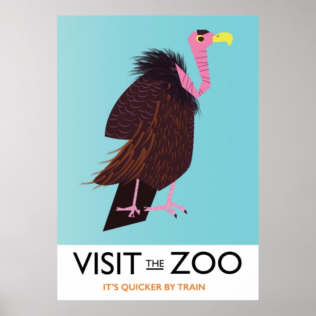 Besök djurparken poster (Framsidan)